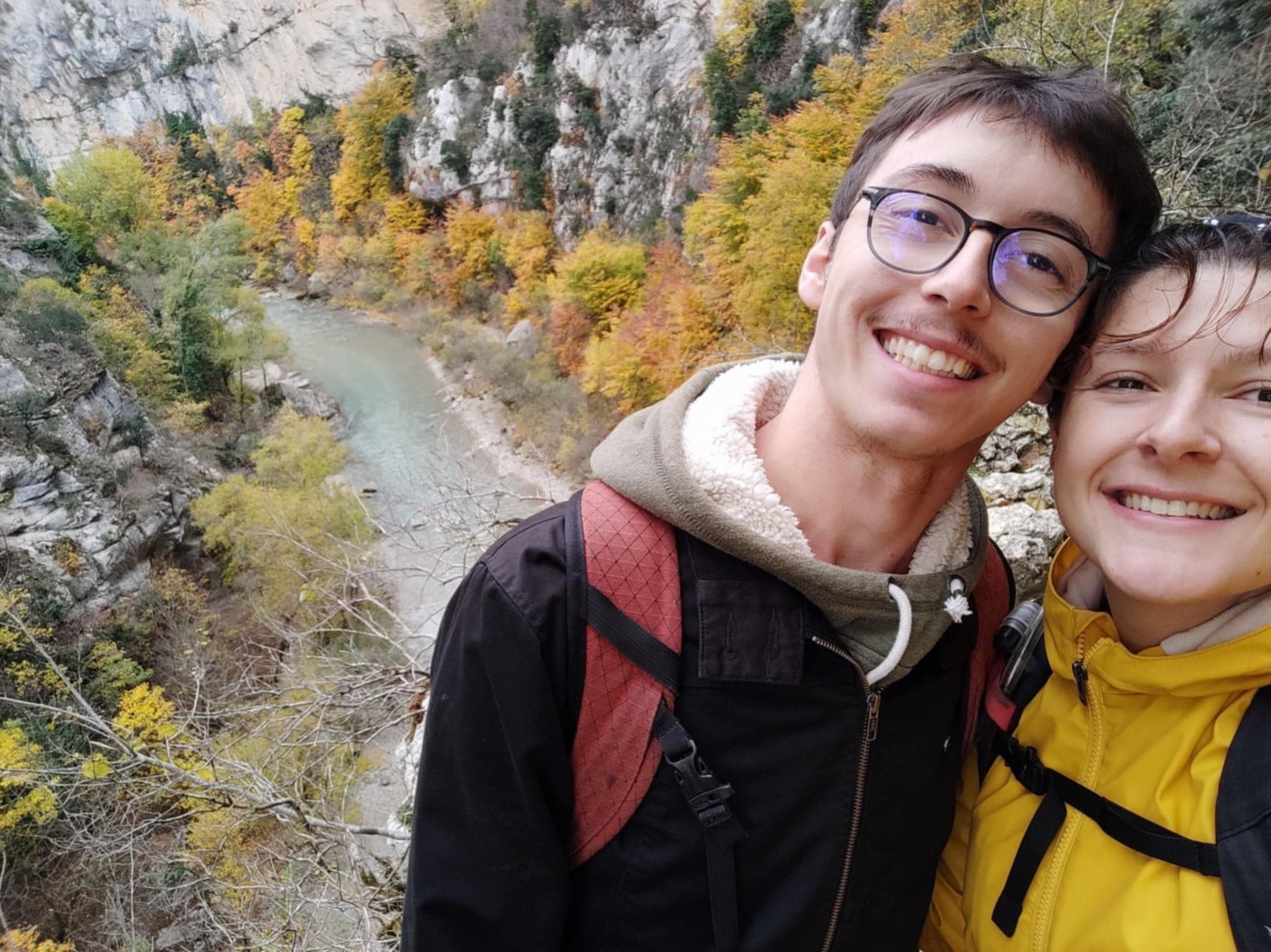 Mathieu et Inès en randonnée